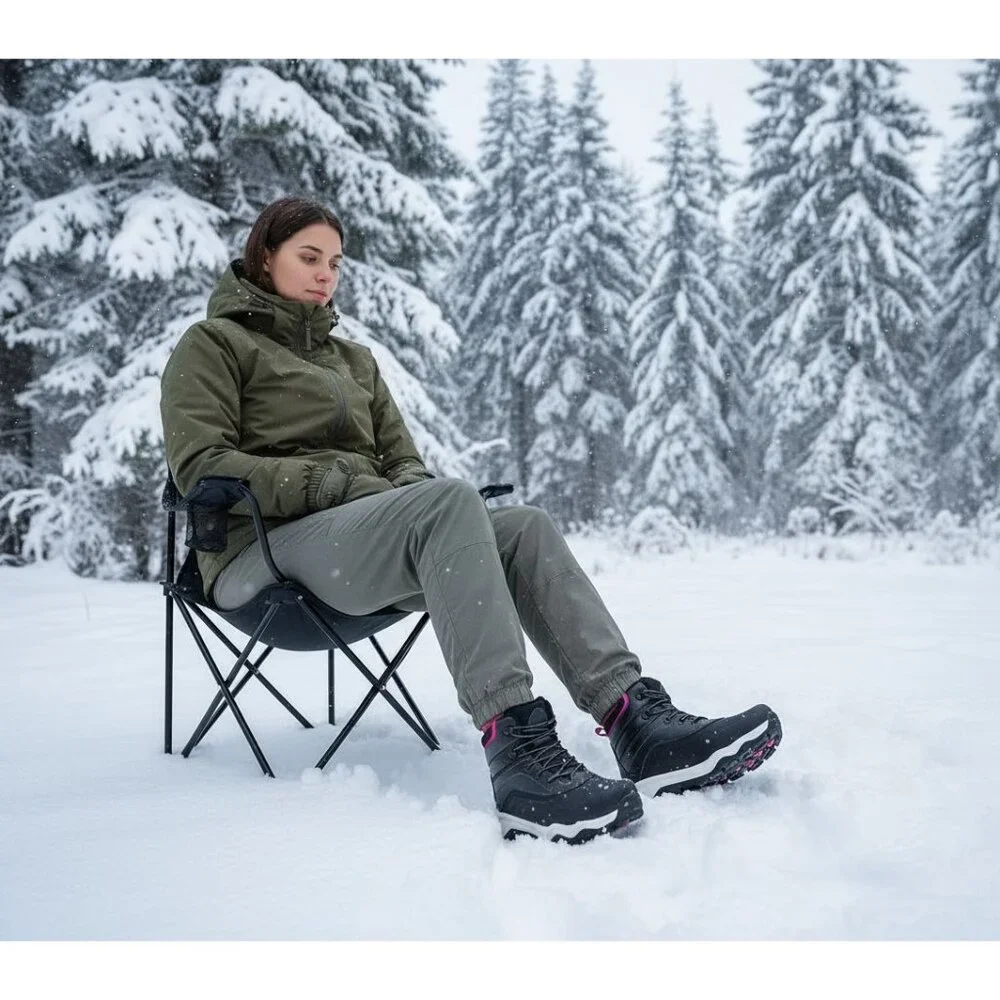 New Khombu 9 Boots Waterproof Woman All Weather Winter Snow Outdoor Shoes